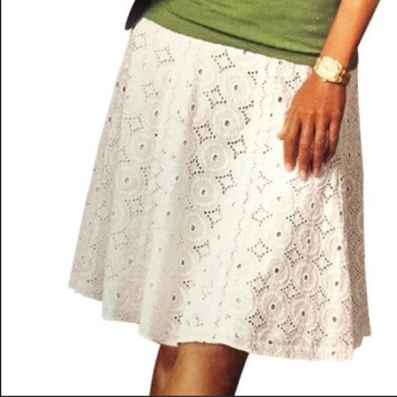 CAbi Dresses & Skirts - CAbi white eyelet skirt #381 lizette
